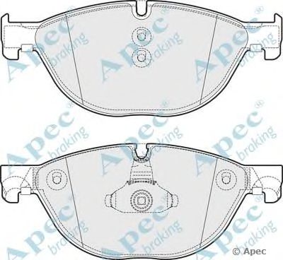 APEC BRAKING pad1739 -  Комплект тормозных колодок, дисковый тормоз